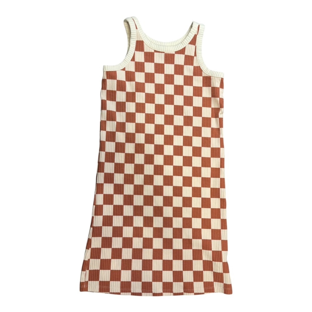 Old Navy Cream and Rust Dress